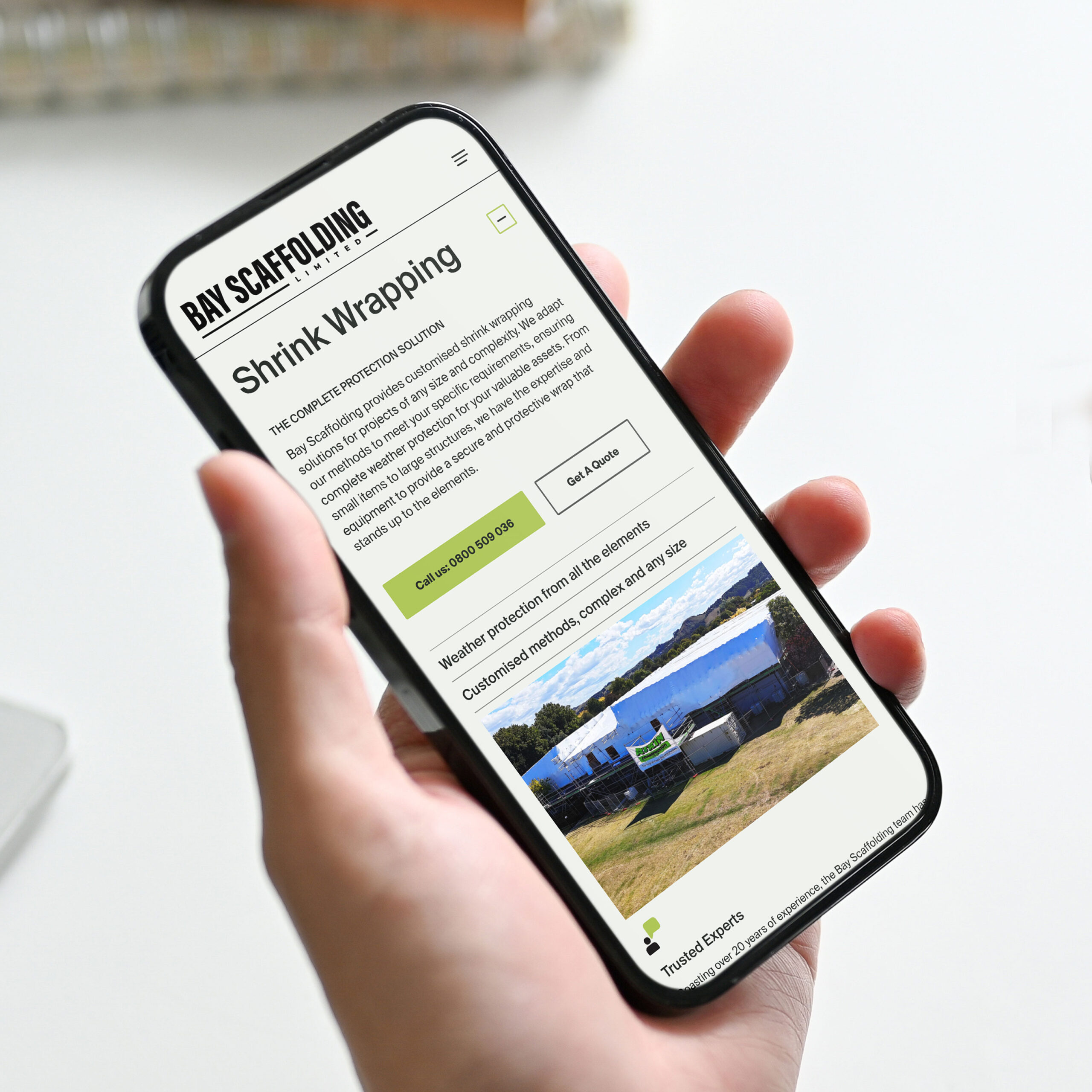 Bay Scaffolding Website Design