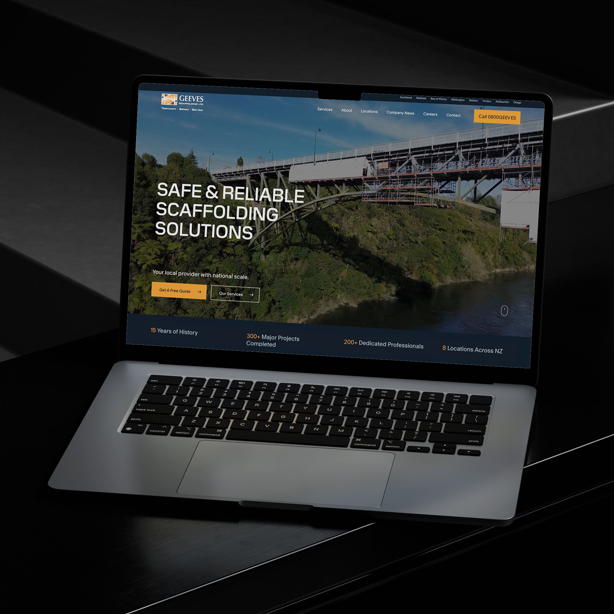 Geeves Scaffolding Website Design