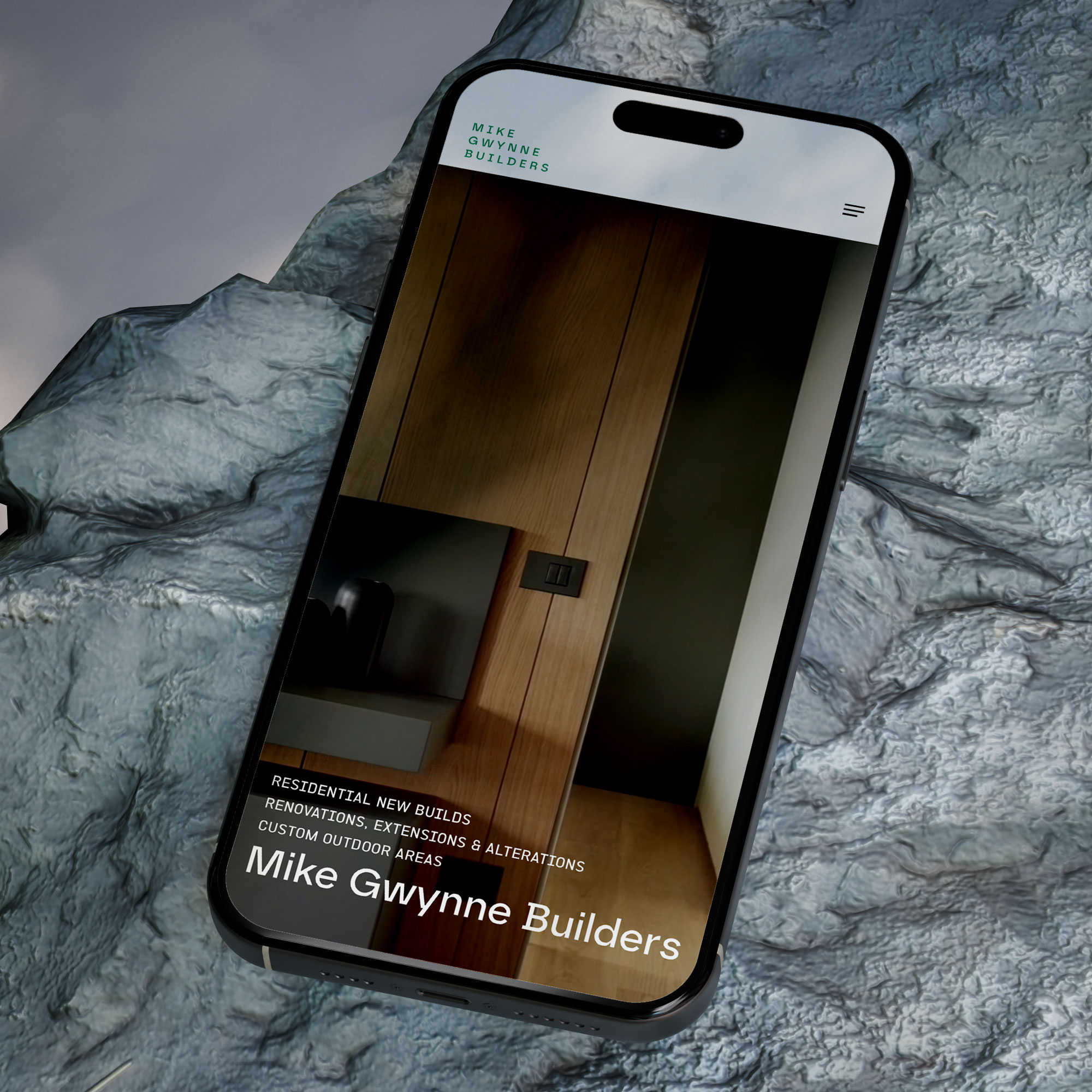 Mobile-first web design NZ example on smartphone