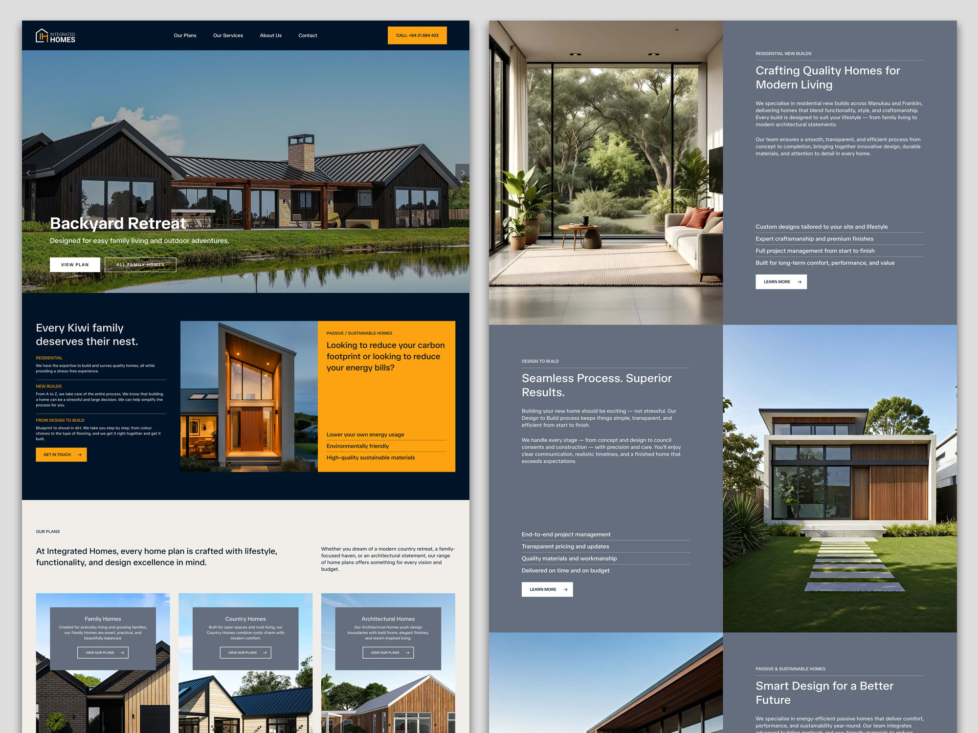 Integrated Homes Website After