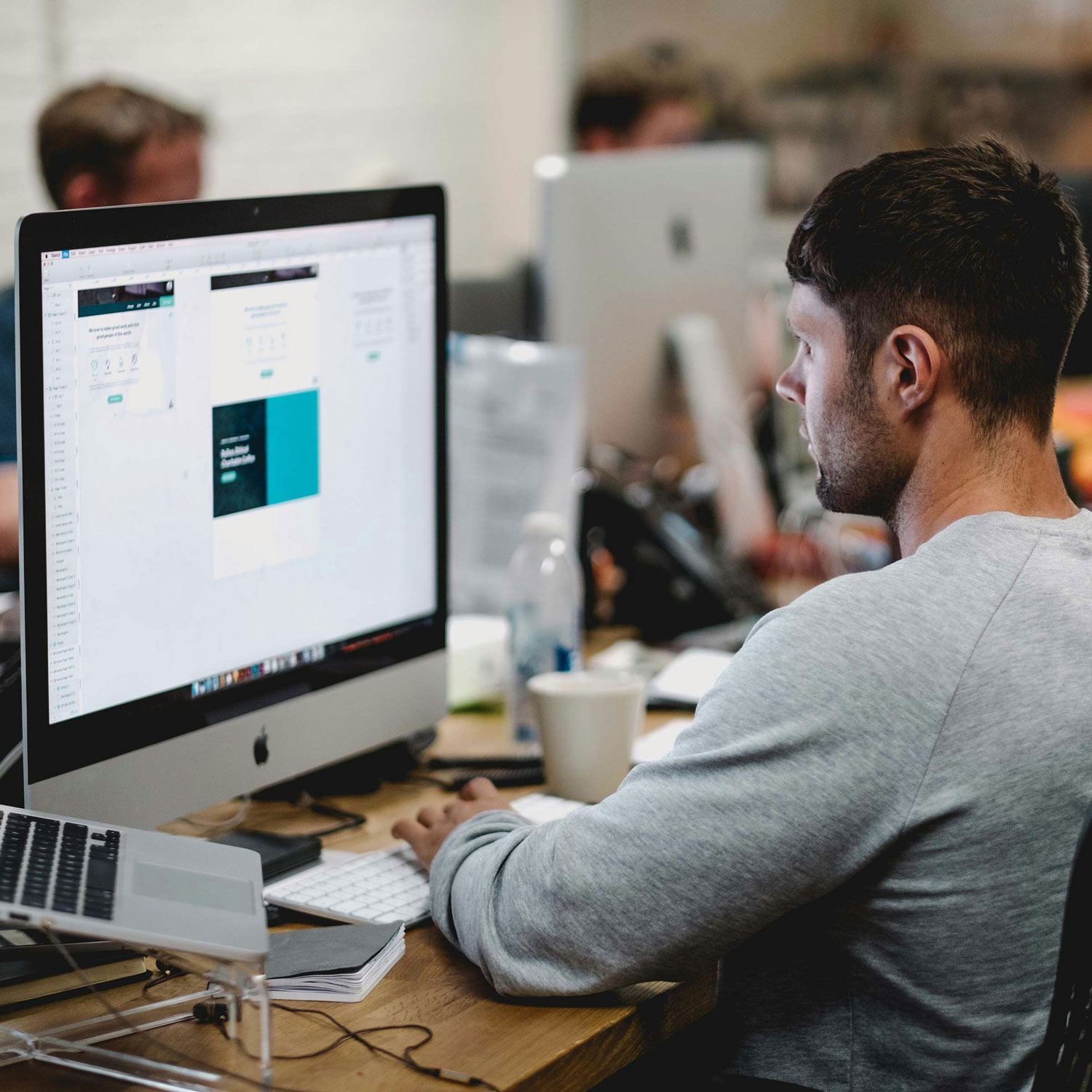 local web design agency collaborating on a website strategy