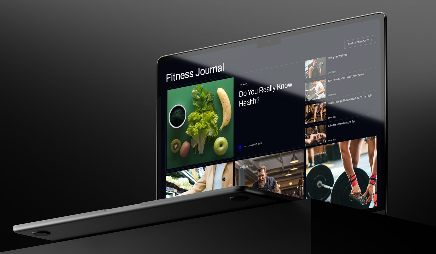 An example of a modern well-updated blog Sky Media created for Health Perfomance Club.